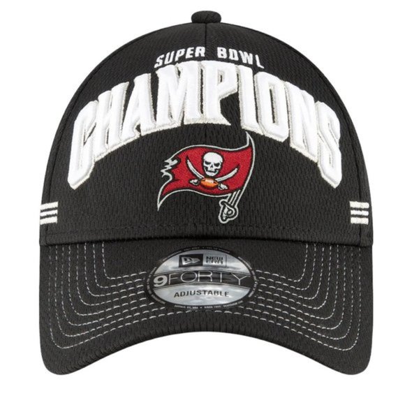 Tampa Bay Buccaneers New Era Super Bowl LV Champions Locker Room 9FORTY Hat Cap - Picture 2 of 6